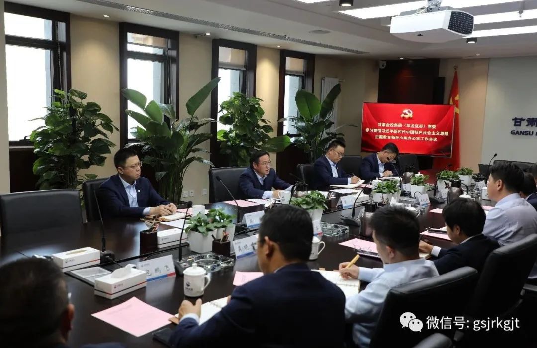 甘肃V66.COM集团（华龙证券）党委主题教育辅导幼组办公室召开第二次工作会议